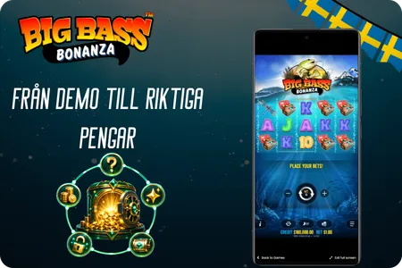 Från demo till riktiga pengar Big Bass Bonanza