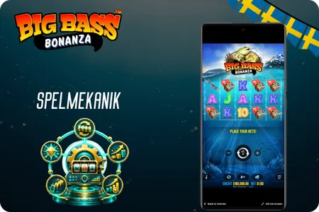 Spelmekanik Big Bass Bonanza